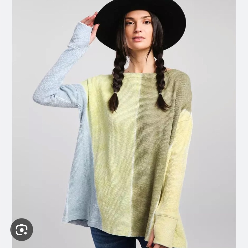Free people Logan washed tie dye top